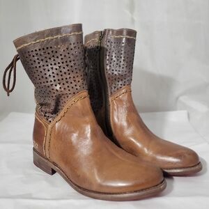 Bed Stu Rustic Tan Brown Leather Cheshire Boots Size 9 US 8 UK